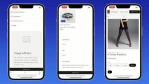 Mobile view of a sticky buy button pinned to the screen
